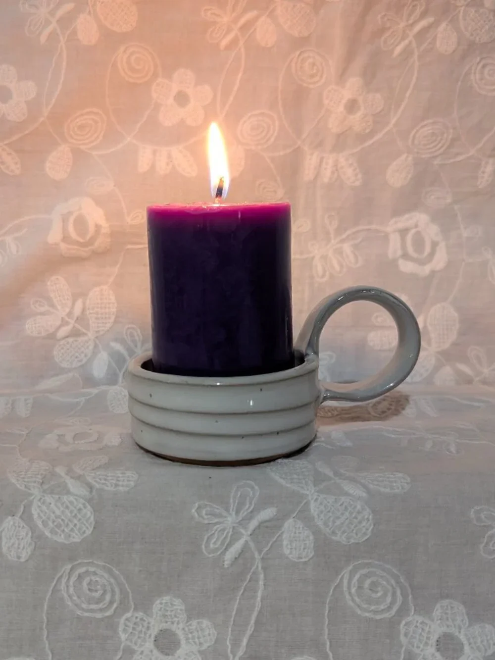 Gravesco Pottery 2” Pillar or Tea Light Candle Holder